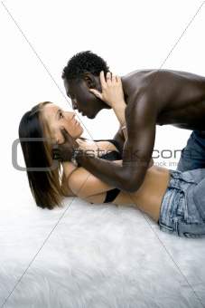  I have been having sex with a black man while my hubby is out of town. Now he blackmailing me with photos of us together. I had to gangbang 5 of his friends